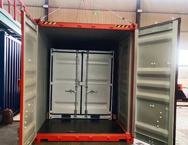 40 HC Side Opening Shipping Container Install an 8-foot box inside the ...