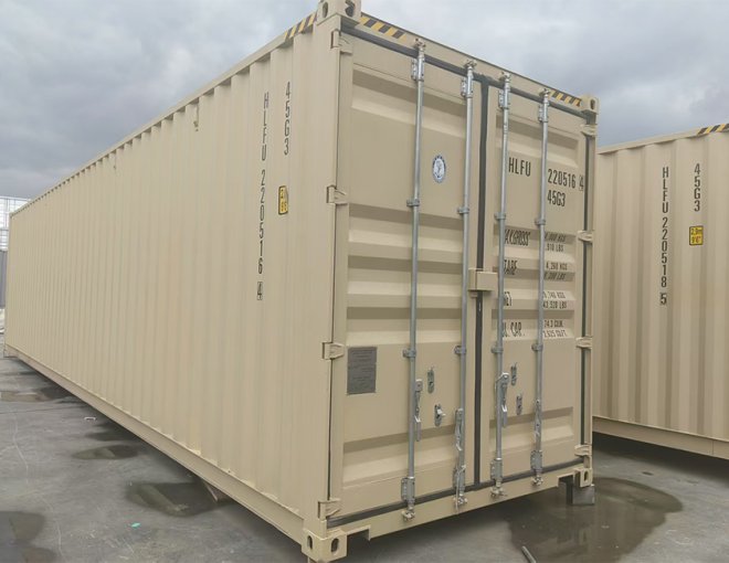 Factory Price 40HQ High Cube Side Open Dry Van Storage Container For ...